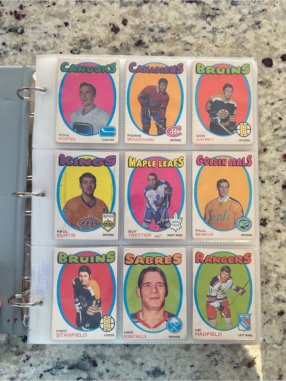 Vintage 1971-72 Opc Hockey card complete set 264 cards Dyden, Lafleur RC’s